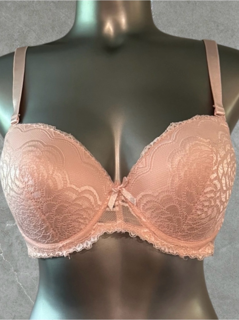 $10 Add-on | Lace Push-Up Bra in Baby Pink